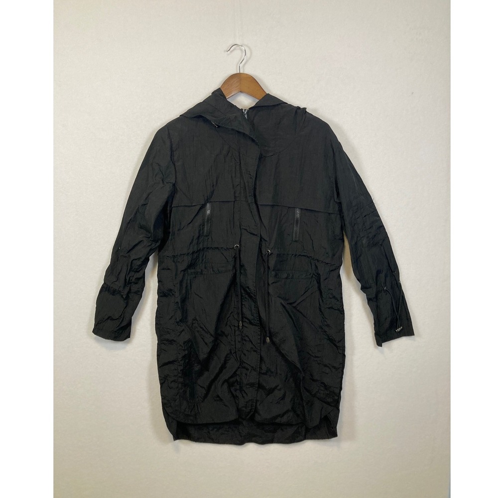 TOPFEELING‎ Ladies Black Lightweight Hooded Anorak Jacket Style M